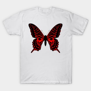 Red and black butterfly T-Shirt